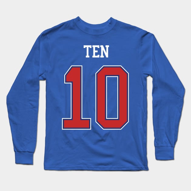 Ten's hockey jersey - 90's love (NCT) Long Sleeve T-Shirt by Duckieshop